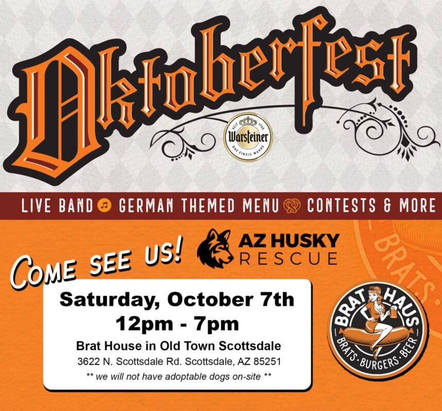 Oktoberfest With Brat Haus — Az Husky Rescue